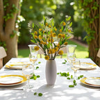 5pcs Artificial Lemon.24 Inch Lifelike artificial plants indoor.lemon tree artificial.artificial fruits for decoration.outdoor artificial plants.Used For Homes.Offices, Festivals.Flowers.And Vases
