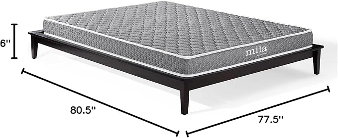 Modway Mila Firm 6" Fiberglass Free Memory Foam King Mattress