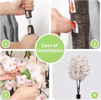 Artificial White Cherry Blossom Tree 5.7ft(68in) Faux Lifelike Plant for Indoor Decor Natural Potted Tree Realistic Pink Cherry Flowers Wood Trunk for Home Living Room,Office Perfect Weeding Gift