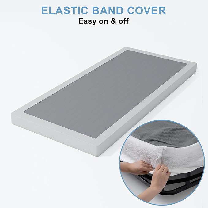 3 Inch Low Profile Box Spring Twin XL for Twin XL Bed,Heavy Duty Mattress Foundation,Metal Bed Base,Non Slip/Easy Assembly