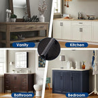 HBL' 20 Pack | 3 Inch Center to Center Matte Black Cabinet Pulls Kitchen Cabinet Handles,Made of Stainless Steel,Ideal for Cabinet,Drawer,Cupboard and Wardrobe.