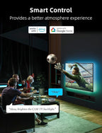 Ailofy Smart TV LED Backlight with Camera, 16.4ft LED Strip Lights Sync to Screen & Music, Color Changing Lights for TV, Works with Alexa & Google Assistant, App Control