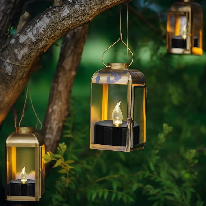 Battery Operated LED Tea Lights: 12PACK Flameless Votive Candles Lamp Realistic and Bright Flickering Holiday Gift Long Lasting 200Hours for Seasonal & Festival Celebration Black