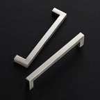 Ravinte 5 Pack 6-1/4 Inch Square Cabinet Handles - Brushed Nickel Pulls, Stainless Steel Drawer Pulls, Kitchen Cabinet Hardware