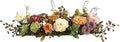 Nearly Natural 4665 Mixed Mini Peony Centerpiece Silk Flower Arrangement,10"D x 34"W x 6.5"H