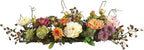 Nearly Natural 4665 Mixed Mini Peony Centerpiece Silk Flower Arrangement,10"D x 34"W x 6.5"H