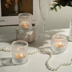 36pcs Votive Candle Holders, Clear Tea Light Candle Holder Glass for Diwali, 2x2.5inchs Candle Holders for Wedding, Table Centerpiece, Birthday and Holiday Decorations