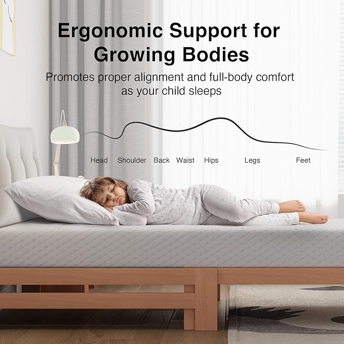 Novilla Twin Size Mattress, 8 Inch Memory Foam Mattress Twin for Pressure Relief & Comfort Sleep, Removable Washable Cover, CertiPUR-US Certified Twin Mattresses in a Box, Medium Firm