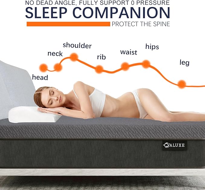 VALUXE 3 Inch Gel Memory Foam Mattress Topper California King Size High Density Cooling Pad Pressure Relief Bed Topper Grey (with Removable & Washable Bamboo Cover)