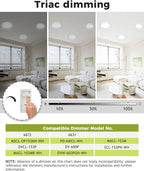 hepside 1Pack Dimmable Flush Mount Ceiling Light Fixture White, 3CCT Selectable 3000/4000/6500K Ceiling Lamp, 7.5INCH 15W 1500LM Low Profile Light for Bedroom, Kitchen, Bathroom, Hallway