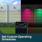Linkind Smart Solar Spot Lights Outdoor SL5C, Solar Lights Outdoor Spotlight Color Changing APP/Voice Control Landscape Lighting, IP67 Christmas Halloween Decorations for Yard, Garden, Pathway(2 Pack)