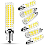 TAIYALOO Dimmable E12 LED Candelabra Bulb 100W Equivalent, Daylight White 6000K, 1000 Lumen T6 E12 10W LED Chandelier Light Bulbs for Ceiling Fan Pendant Lighting Salt Lamp, 6 Pack