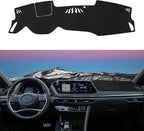 Dashboard Cover Mat Custom Fit for 2020 2021 2022 2023 Hyundai Sonata Dash Cover Nonslip Dash Mat Protector Sunshade No Glare Black (Only fits for 8.0-inch Touch Screen Dashboard)