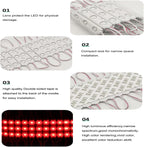 LED Module, Windows Lights Green 100pcs 49.8 Ft 5730 SMD 150LM Per LED Module IP65 Waterproof Decorative Light for Advertising Signs with Tape Adhesive Backside (Green Light)