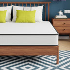 PayLessHere | 8 Inch King Mattress | Medium Firm Hybrid Mattress | White | with High-Density Foam and Breathable Cover | Pocket Spring Design, Pressure Relief | Bed in a Box, CertiPUR-US Certified