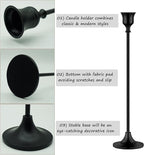 6PCS Black Candlestick Holders Taper Candle Holders Metal Candle Sticks Holder Decor for Halloween Friendsgiving Thanksgiving Decorations Christmas Dinning Table Fireplace Home