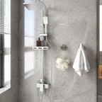 4 Pack Bath Towel Hooks, Wall Mount Towel Holder Chrome Finish Towel Rack, Heavy Duty Robe Coat Loofah Hooks for Shower, Kitchen,Hotel, Pool Tile, Brick Modern Style Decor Wall Hooks