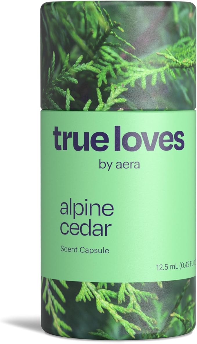 Aera True Loves Alpine Cedar - Deodorizing Home Fragrance Scent Refill for Pet Odor - Notes of Juniper, Cedarwood & Jasmine - 12.5mL - For Use With Aera Diffuser (Sold Separately)