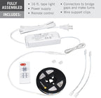 Armacost Lighting 421501 Ribbon Flex Home Tunable White LED Tape Light Kit with Remote, 16 ft