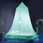 Eimilaly Stars Bed Canopy Glow in The Dark, Bed Canopy for Girls Mosquito Net, Princess Canopy for Girls Bed Room Decor, Green