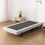 7 Inch Twin Box Spring Bed Base, Low Profile Metal Boxspring Twin with Fabric Cover, 2000 Lbs Max Weight Capacity Mattress Foundation, Noise-Free, Easy Assembly