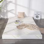 Inofia Twin Folding Mattress, 6 Inch Trifold Memory Foam Mattress with Ultra Soft Removable Cover, Non-Slip Bottom & Breathable Mesh Sides, Foldable & Portable - Twin Size (78" x 38" x 6")