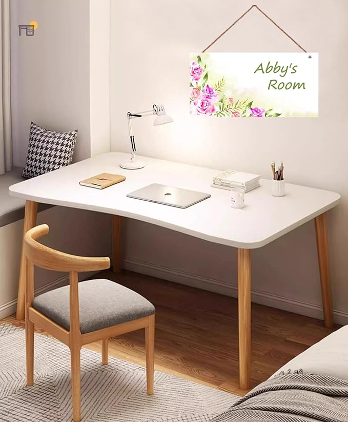 Personalized Flowers Sign For Girls Room Boys Bedroom Custom Name Science Funny Theme Kids Room Toddler Baby Nursery Door Plaque Wall Art Decor For Little Man Cave