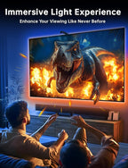 TV LED Backlight, 11.5ft Cuttable TV Lights That Change with TV for 32-50 Inch Screen and PC Monitor, TV Backlight with Sensor, Smart App Control, Game & Music Sync Color Changing Lights