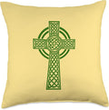 Nordic Scandinavian Legends Old Norse Mythology Celtic Cross Throw Pillow