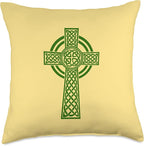 Nordic Scandinavian Legends Old Norse Mythology Celtic Cross Throw Pillow