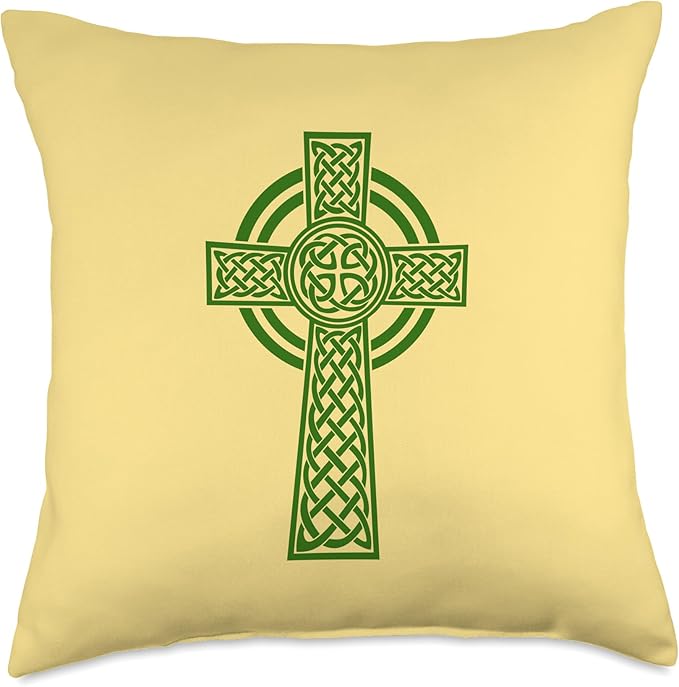 Nordic Scandinavian Legends Old Norse Mythology Celtic Cross Throw Pillow