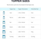 EGO Topper 4 Inch Full Memory Foam Mattress Topper, Gel Foam Mattress Topper for Pressure Relief, Ventilated Design Bed Topper in a Box, CertiPUR-US Certified, 54"×75", Medium