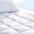 Queen Mattress Topper and Pad Cover Extra Thick Luxury Down Alternative Pillow Top Cooling Bed Topper Ultra Plush and Hypoallergenic Mattress Protector 18 Inch Deep Pocket