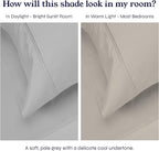 California Design Den 2-Pack Twin Cotton Sheet Sets - 400 Thread Count 100% Cotton Sateen - Extra Soft, Breathable & Cooling Sheets, Wrinkle Resistant, 2 Sets of Deep Pocket Bed Sheets - Light Grey