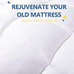 Aemicion Extra Thick Mattress Topper King, 4 Inch Extra Soft Mattress Pad Cover, Pillow Top Matress Topper with with 18" Deep Pocket 76" x 80"