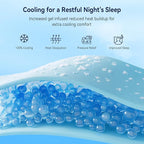 ELEMUSE RV Short Queen Dual Layer 3 Inch Memory Foam Mattress Topper, 2 Inch Cooling Gel Memory Foam Bed Pad and 1 Inch Soft Pillow Top Mattress Pad for Back Pain Relief & Hot Sleepers