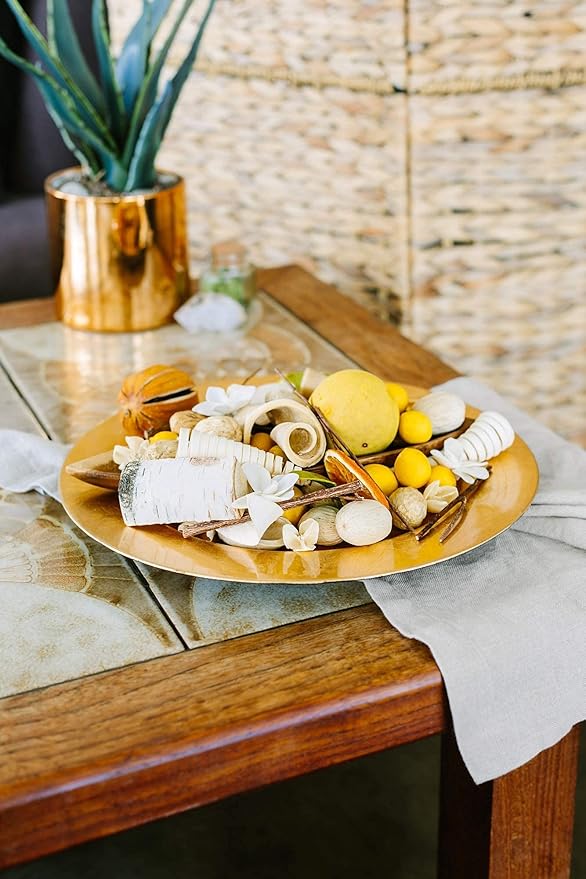 ANDALUCA Lemon Zest & Thyme Scented Potpourri | Made in California | Large 20 oz Bag + Fragrance Vial | Citrus Spice Scent