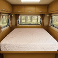 Foamma 12” x 34” x 75” Camper/RV Travel High-Density Foam Bunk Mattress, Organic Cotton Cover, Made in USA, Comfortable, Travel Trailer, CertiPUR-US Certified