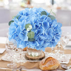 AVIVIHO 65 Pcs Blue Hydrangea Artificial Flowers Bulk Realistic Fake Hydrangeas Silk Flowers with Stems for Home,Weddings,Centerpieces,Party,Arch Backdrop,Forals Arrangement Decor