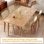 Clear Table Protector 44 x 108 Inch 1.5mm Thick Plastic Table Cover Protector, Waterproof PVC Clear Tablecloth Protector Pad, Rectangular Vinyl Desk Protector Mat for Tabletop Coffee Dining Room Table