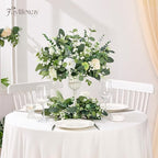 240 Pcs 4 Kinds Mixed Faux Eucalyptus Stems, Baby Breath Flowers Artificial Bulk with Greenery Stems for DIY Bouquets Wedding Home Floral Greenery Decor