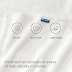Bedsure GentleSoft White Fleece Throw Blanket - 300GSM Blankets for Couch, Sofa, Bed, Soft Lightweight Plush Cozy Throws for Toddlers, 50x60 inches