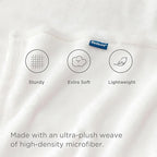 Bedsure GentleSoft Fleece Blankets Queen Size White - Bed Blanket Soft Lightweight Plush Fuzzy Cozy Luxury Microfiber, 90x90 inches