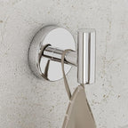 4 Pack Bath Towel Hooks, Wall Mount Towel Holder Chrome Finish Towel Rack, Heavy Duty Robe Coat Loofah Hooks for Shower, Kitchen,Hotel, Pool Tile, Brick Modern Style Decor Wall Hooks