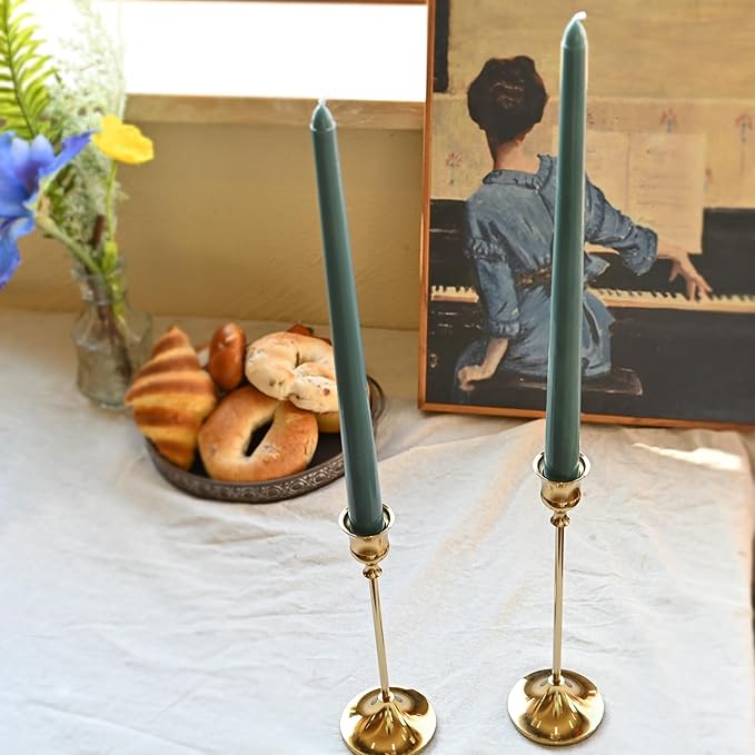 Candlestick Holders Gold, 3 Packs Taper Candle Holder for Candlesticks, Candle Sticks Holder Decor for Home Decor