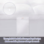 ABENE Mattress Topper for Back Pain Relief, Extra Thick Mattress Pad Pillowtop, Soft Mattress Protector Cover with 8"-21" Deep Pocket (Pure White, Full, Feather Down)