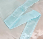 Mengersi Canopy Bed Curtains Full Size,Bed Canopy Royal Luxurious Cozy Drape Netting - Cute Princess Bedroom Decoration Accessories (Sky Blue)