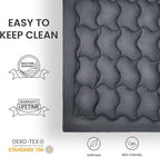 SLEEP ZONE Mattress Topper California King Cooling Mattress Pad Cover Super Fluffy Down Alternative Bed Mattress Topper 8-21 Inch Deep Pocket, Cal King