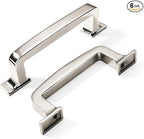 Khtumeware 6 Pack 3 Inch Cabinet Handles - Polished Nickel Pulls and Drawer Handles