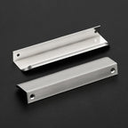 Ravinte Hardware 30 Pack Silver Cabinet Handles, 5.9 Inch (150mm) Finger Edge Pulls, 5 Inch Hole Center, Finger Pulls for Cabinets